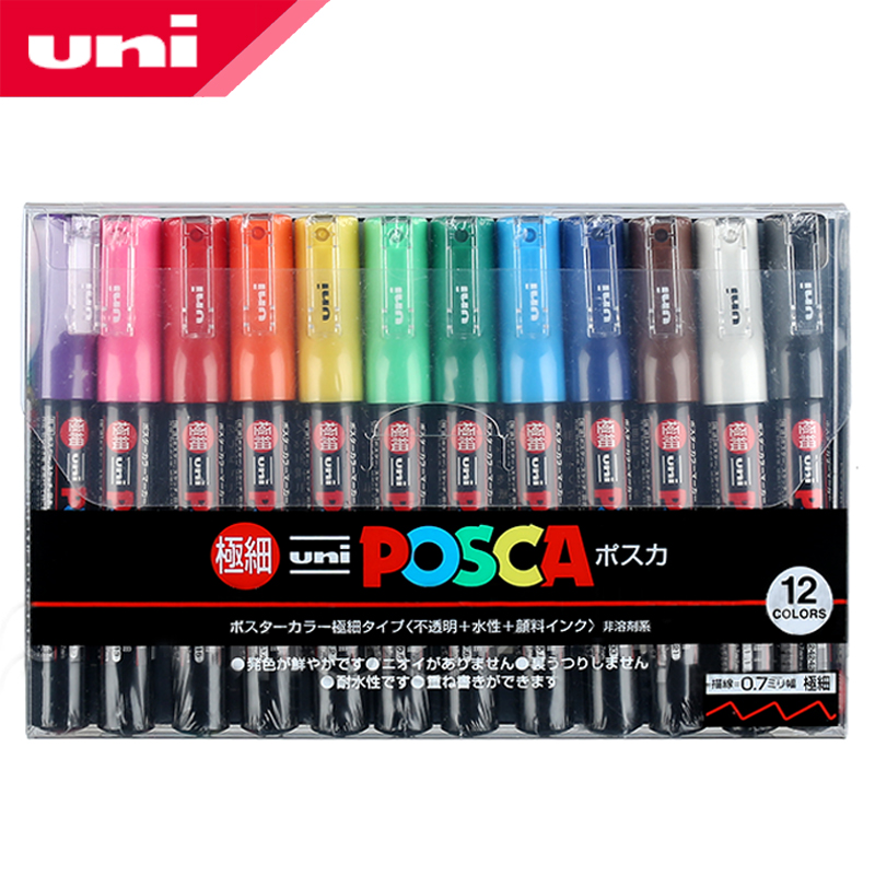 Photography Fine Art - 12 Color Set Uni Posca Markers