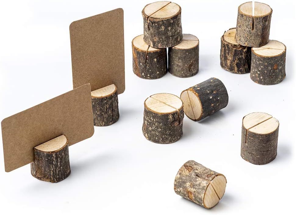 Photography Names - 1/5/10/20Ps Mini Wood Place Card Holders