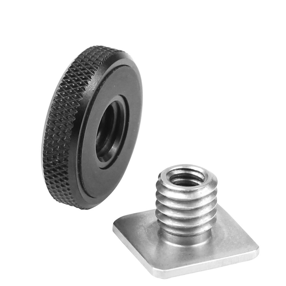 Camera Cage Baseplate - Stainless Steel Cold Shoe Mount 3/8