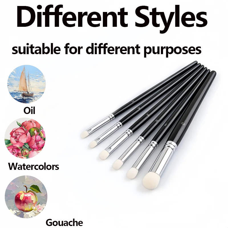 Photography Fine Art - 6cs Round Detail Paint Dry Brush