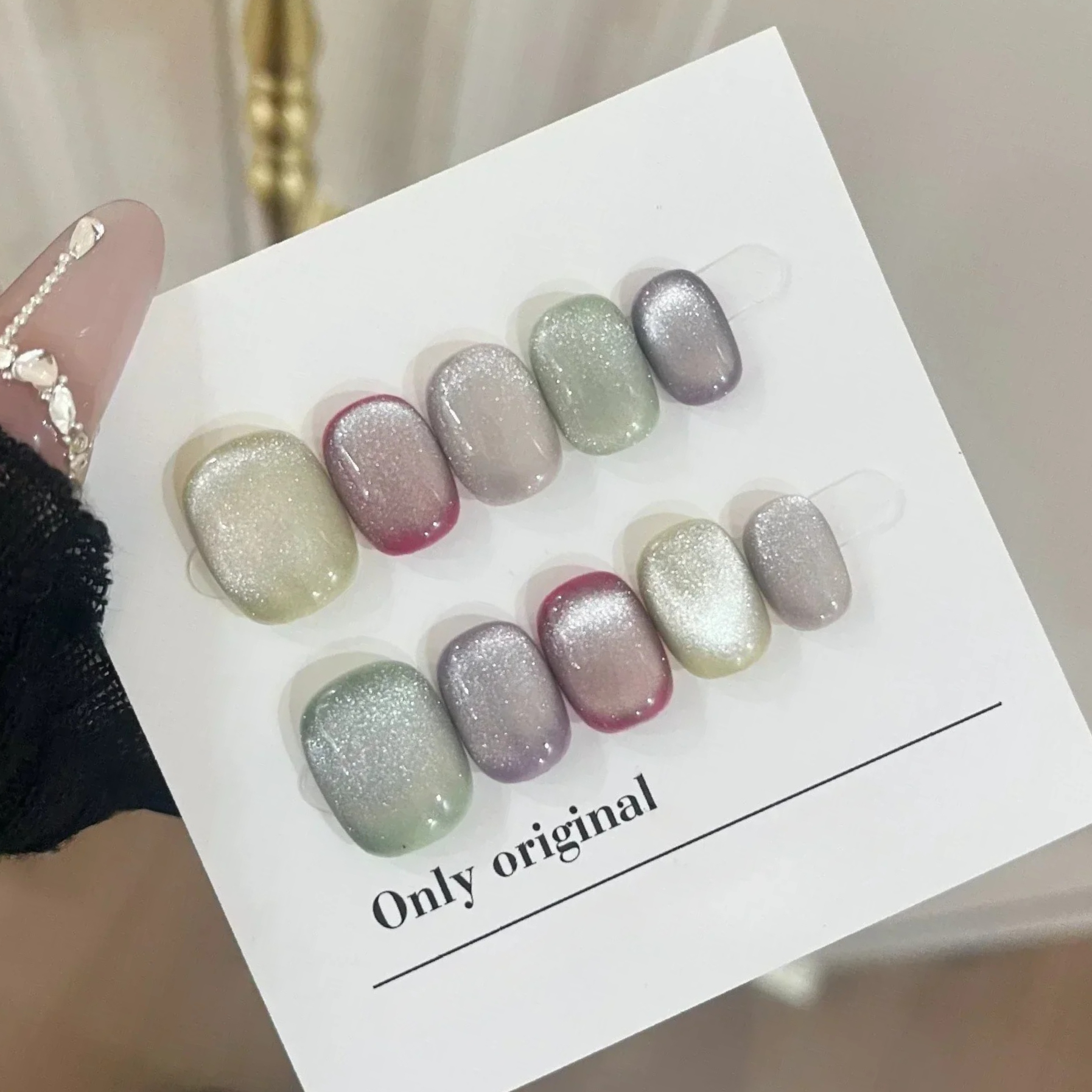 Photography Tips - 10Pcs Short Handmade Press On Nails