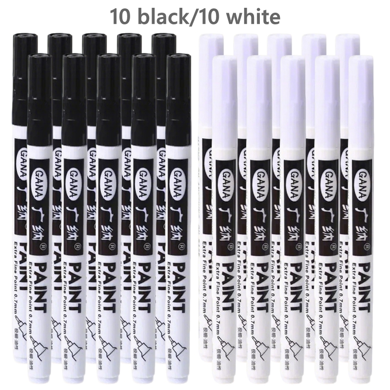 Photography Fine Art - 1/10/20Pcs/set Oil Based White Black Permanent