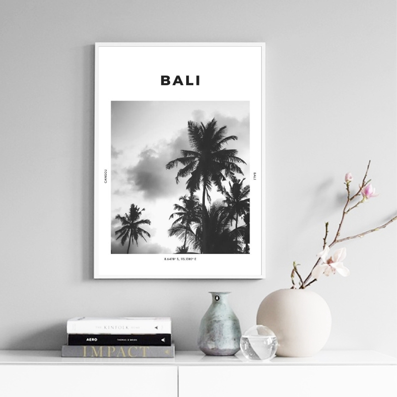 Bali Travel Print Black White  - Photography Bali บทวิจารณ์และราคา