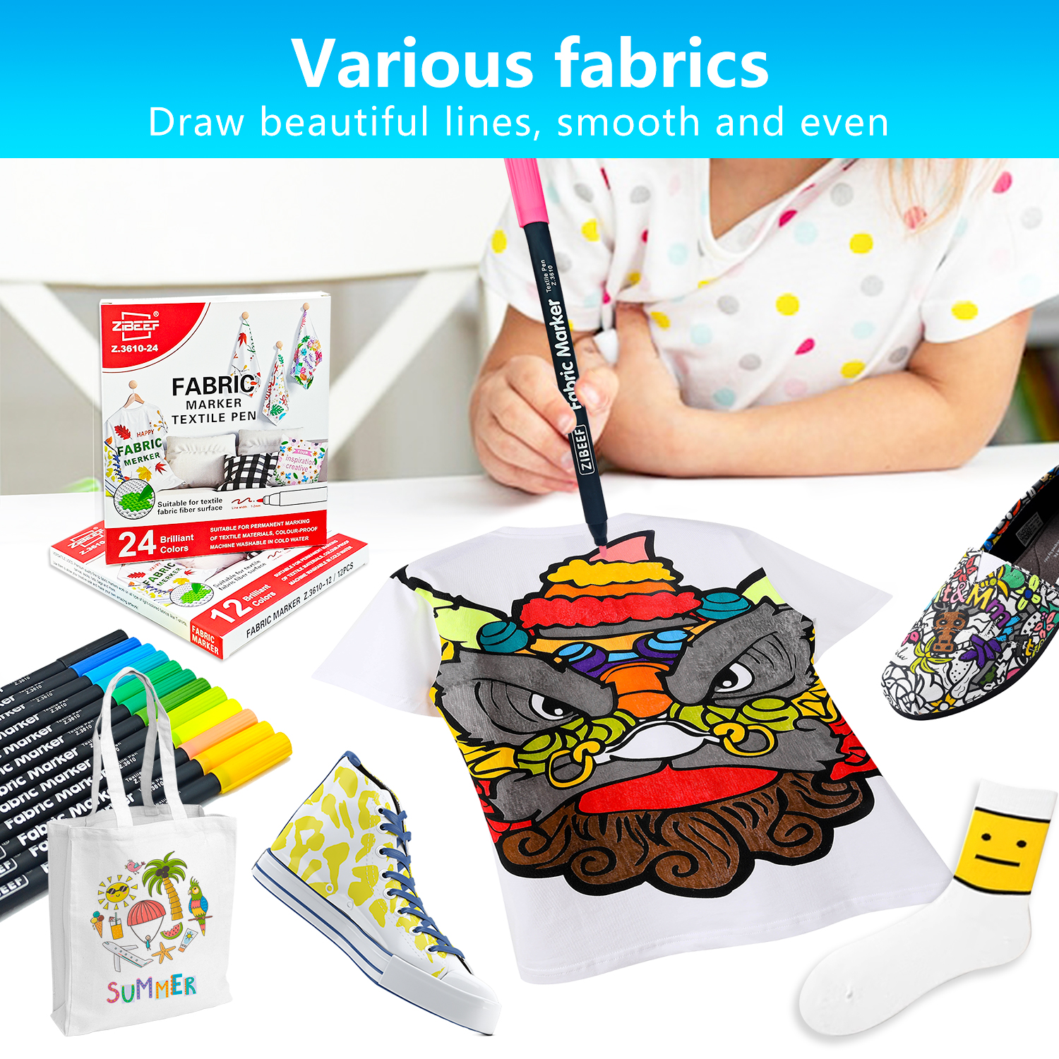 12/24 Color Fabric Markers-Fin - Photography Fine Art บทวิจารณ์และราคา