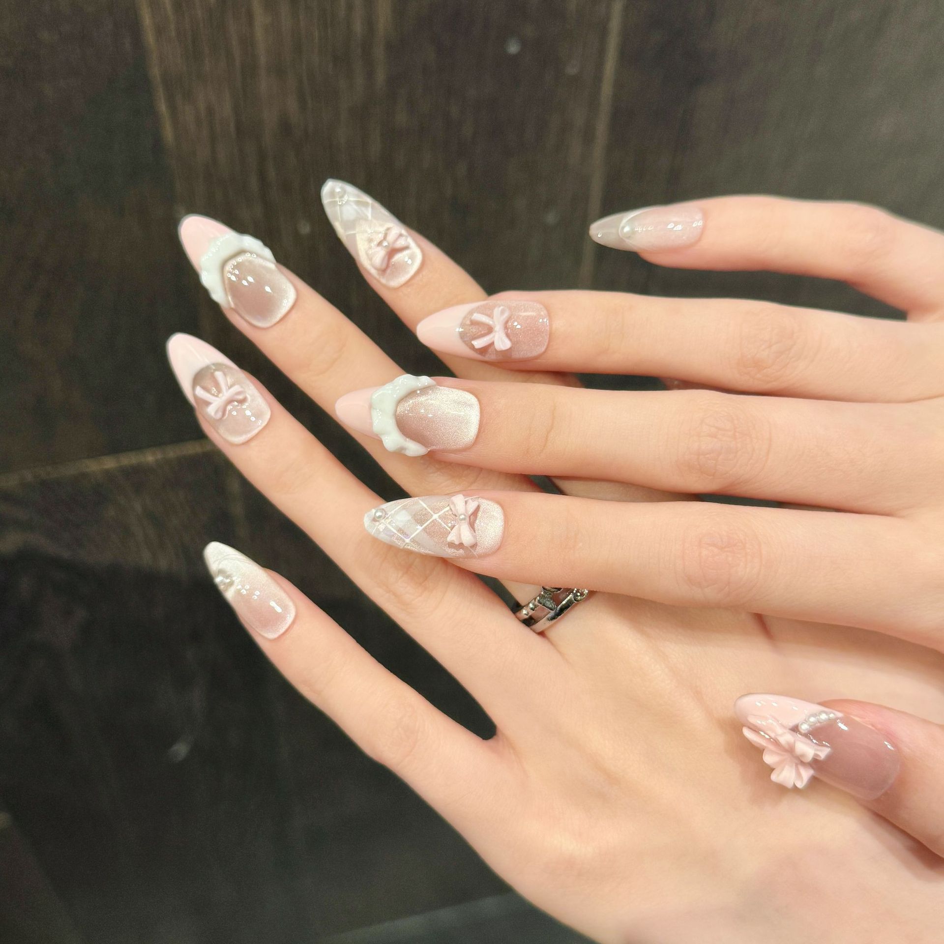 10pcs Handmade Press on Nails  - Photography Tips บทวิจารณ์และราคา