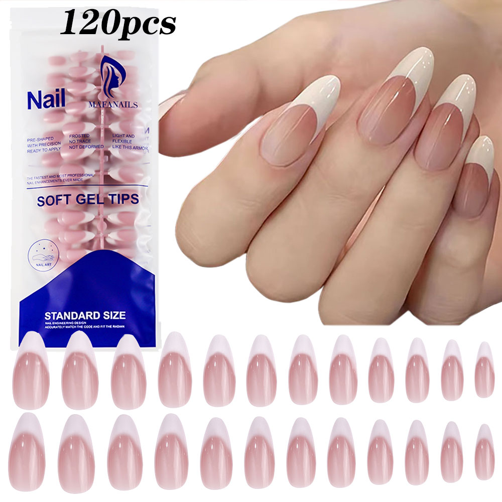 120pcs Pink Medium Almond Fren - Photography Tips บทวิจารณ์และราคา