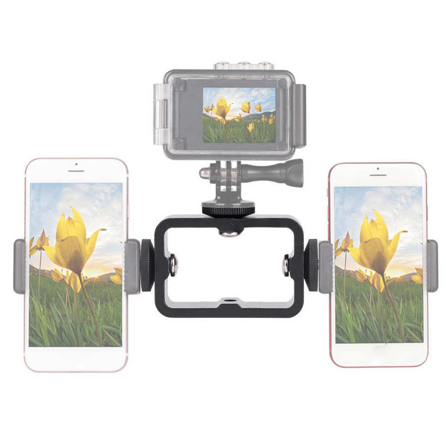 3 in 1 Holder Head Mount Flash - Camera Cage Baseplate บทวิจารณ์และราคา