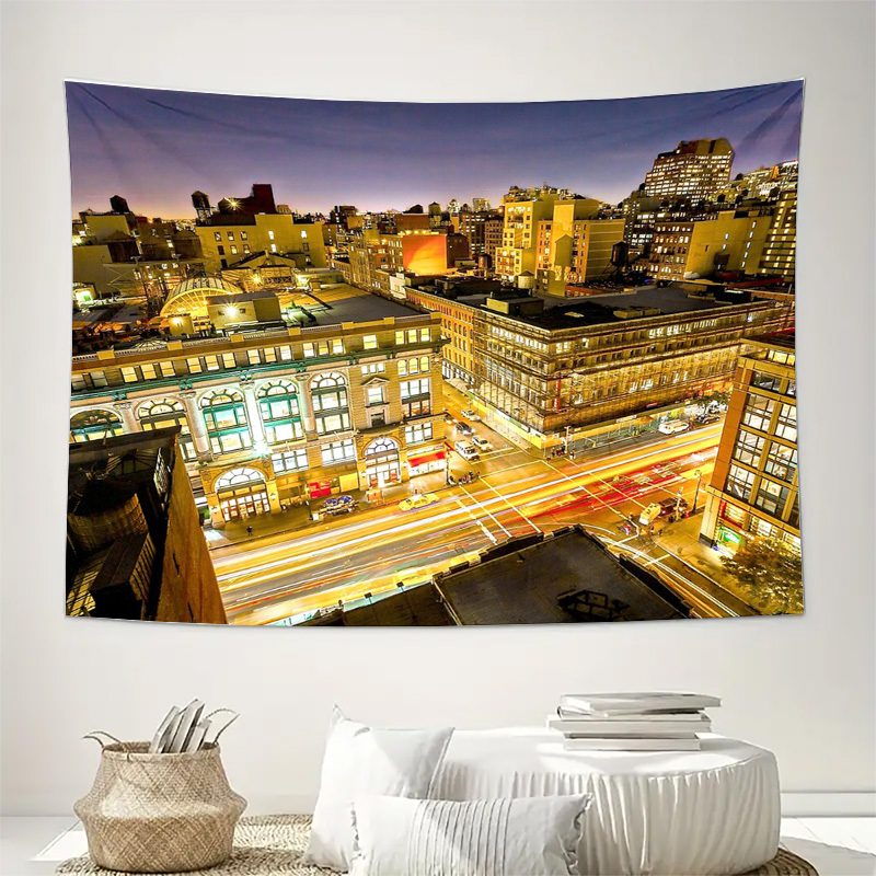 NYC Skyline Tapestry New York  - Photography Urban บทวิจารณ์และราคา