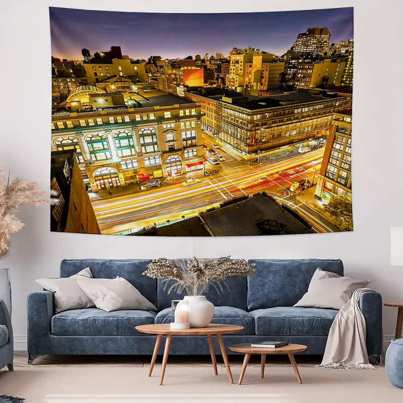 NYC Skyline Tapestry New York  - Photography Urban บทวิจารณ์และราคา