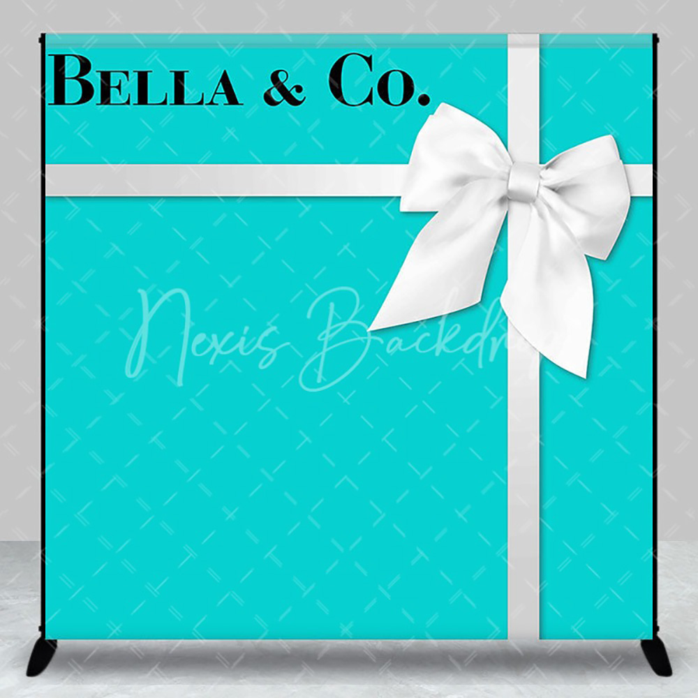 Custom Name Bow Turquoise Blue - Photography Names บทวิจารณ์และราคา