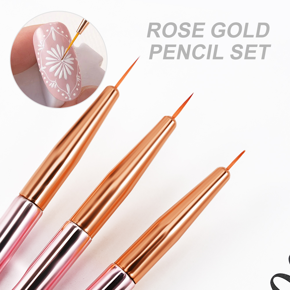 3/5Pcs/set Rose Gold  Nail Art - Photography Fine Art บทวิจารณ์และราคา