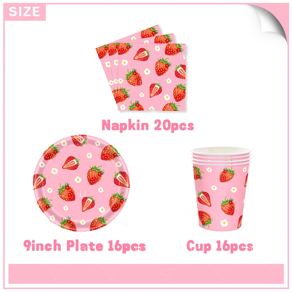 Strawberry Background Birthday - Photography Cheat Sheet บทวิจารณ์และราคา