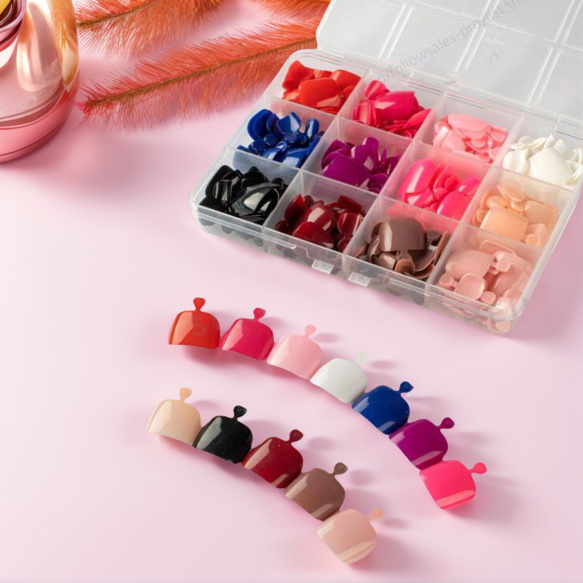 96/288Pcs Solid Color Press On - Photography Tips บทวิจารณ์และราคา