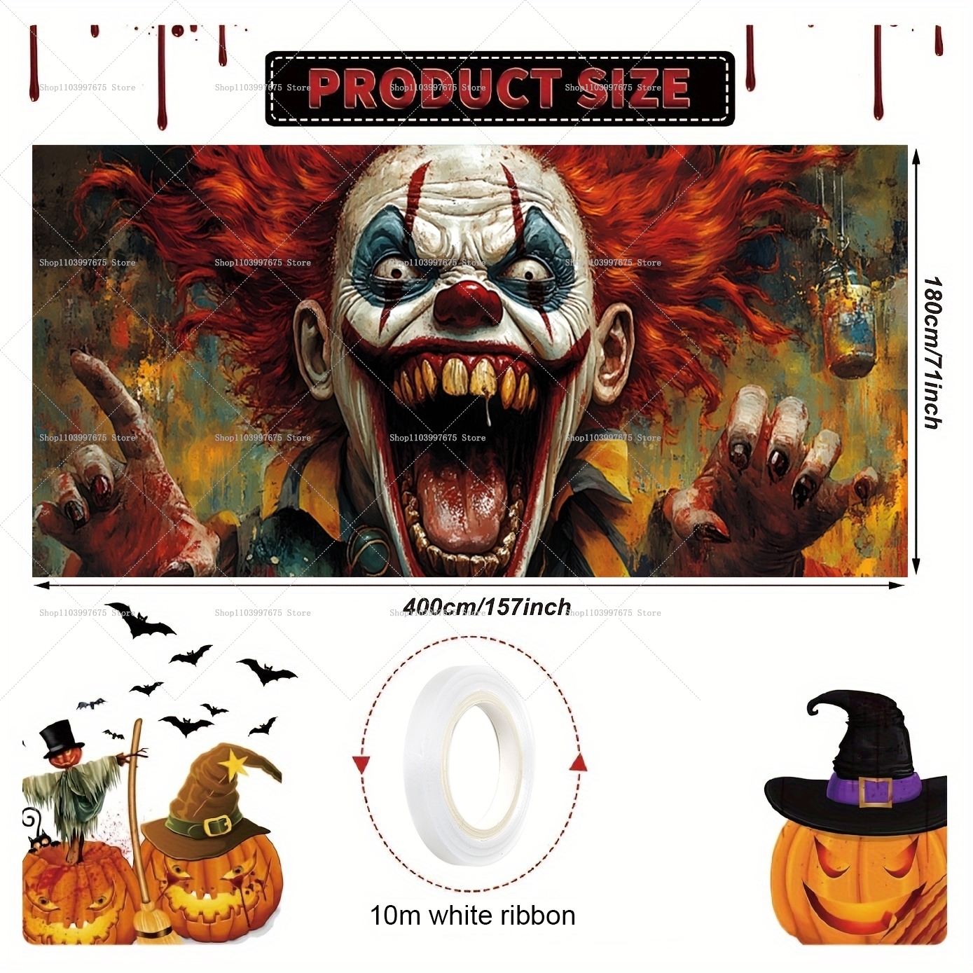 2D Halloween Horrible Clown Ga - Photography Cheat Sheet บทวิจารณ์และราคา