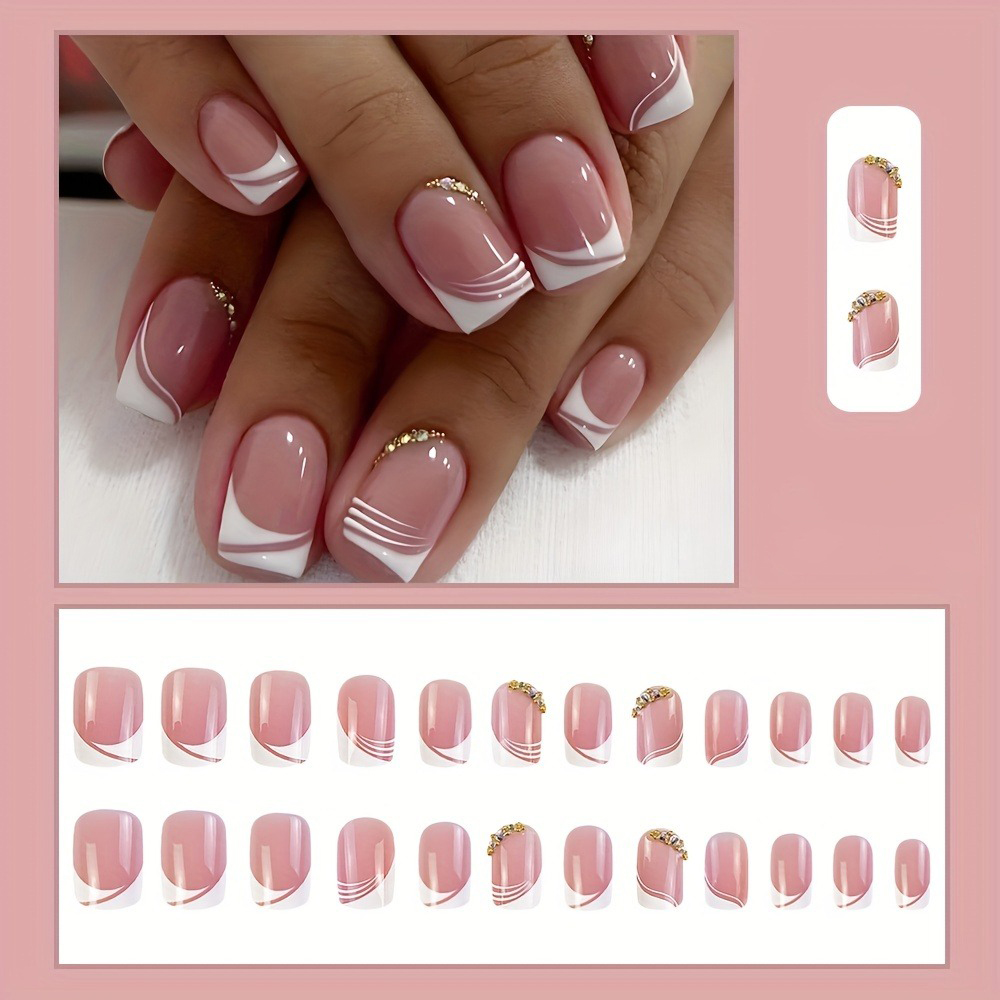 24Pcs French Tip Handmade Pres - Photography Tips บทวิจารณ์และราคา