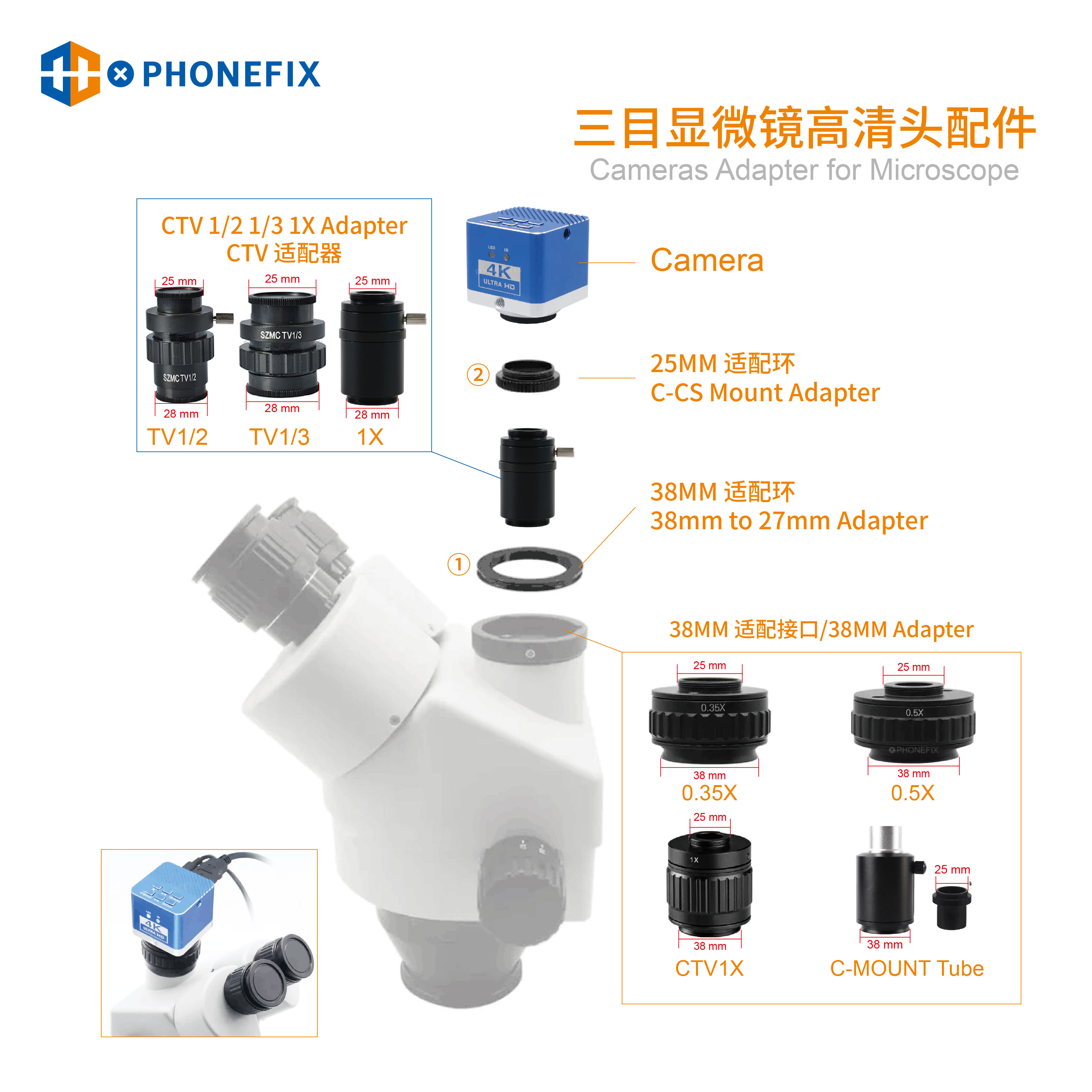 CTV 0.35X/0.5X/1X Focus Adjust - Photography Zoom บทวิจารณ์และราคา