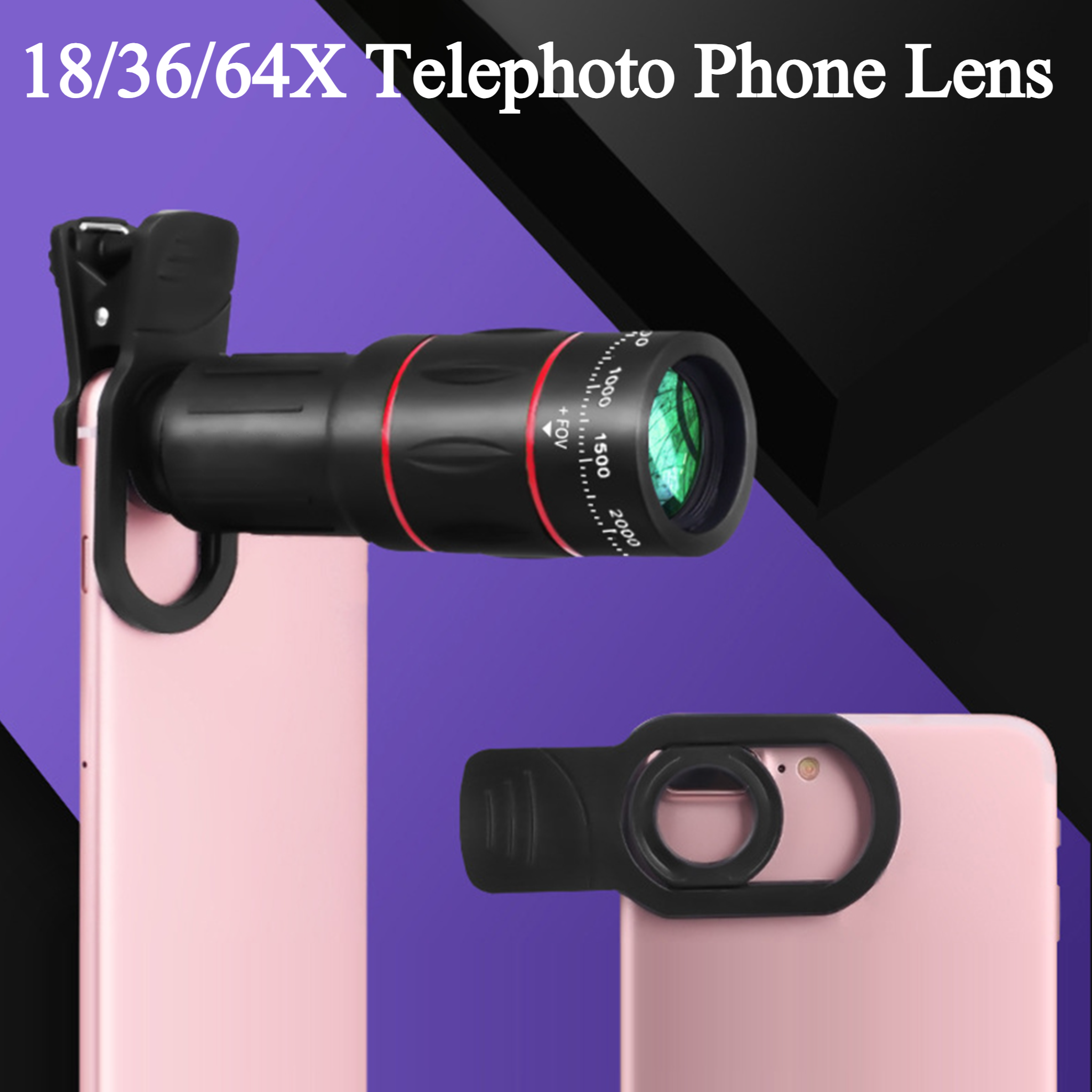18/36/64X Mobile Phone Camera  - Photography Zoom บทวิจารณ์และราคา