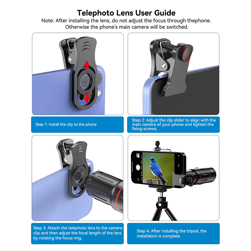 18/36/64X Mobile Phone Camera  - Photography Zoom บทวิจารณ์และราคา