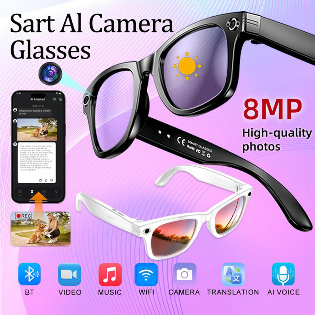 Smart AI Camera Glasses with 8 - Photography Translate บทวิจารณ์และราคา