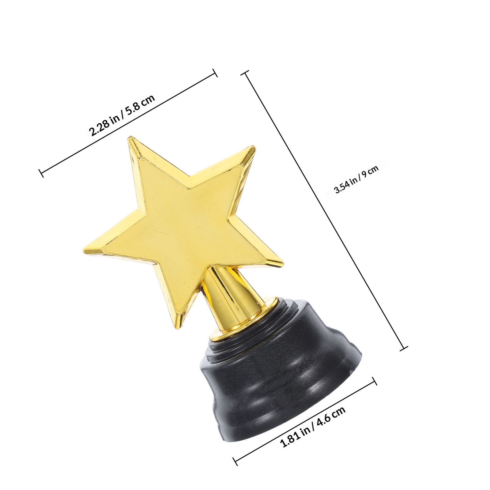 6Pcs Little Star Trophies Gold - Photography Competition บทวิจารณ์และราคา