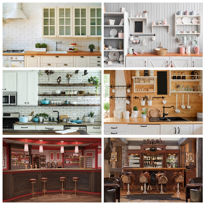 Kitchen Cabinet Bar Backdrop P - Photography Competition บทวิจารณ์และราคา
