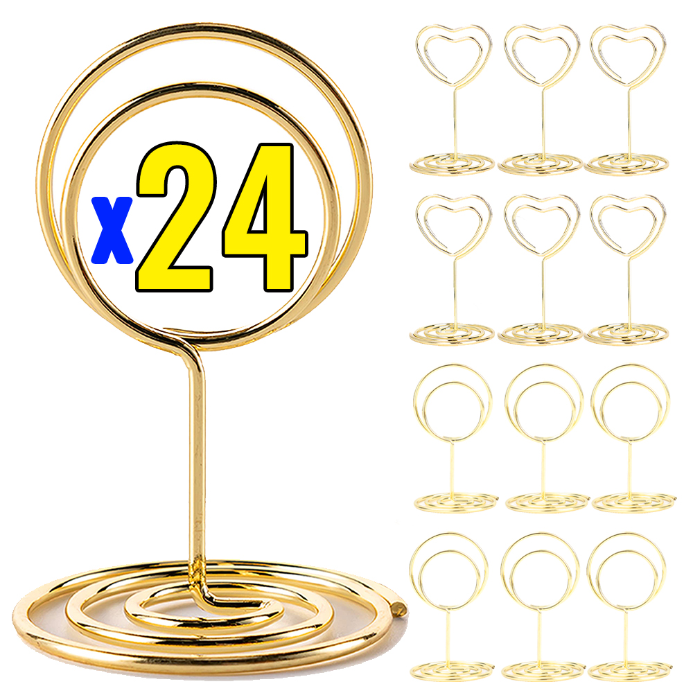 24-2pcs Metal Place Card Holde - Photography Names บทวิจารณ์และราคา