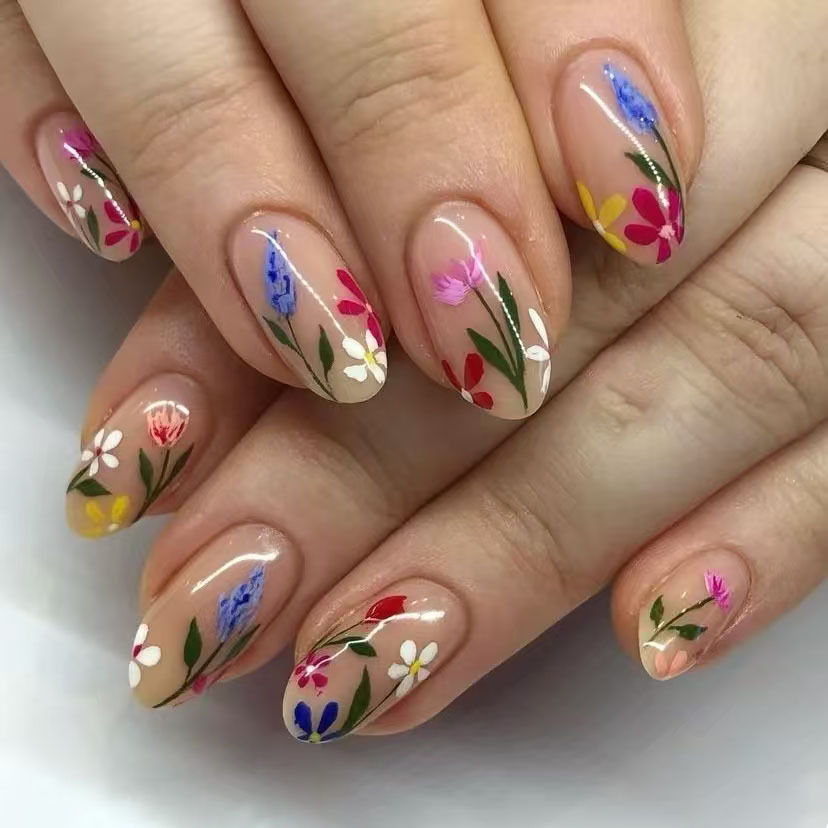 24Pcs Simple Almond Nails Tips - Photography Tips บทวิจารณ์และราคา