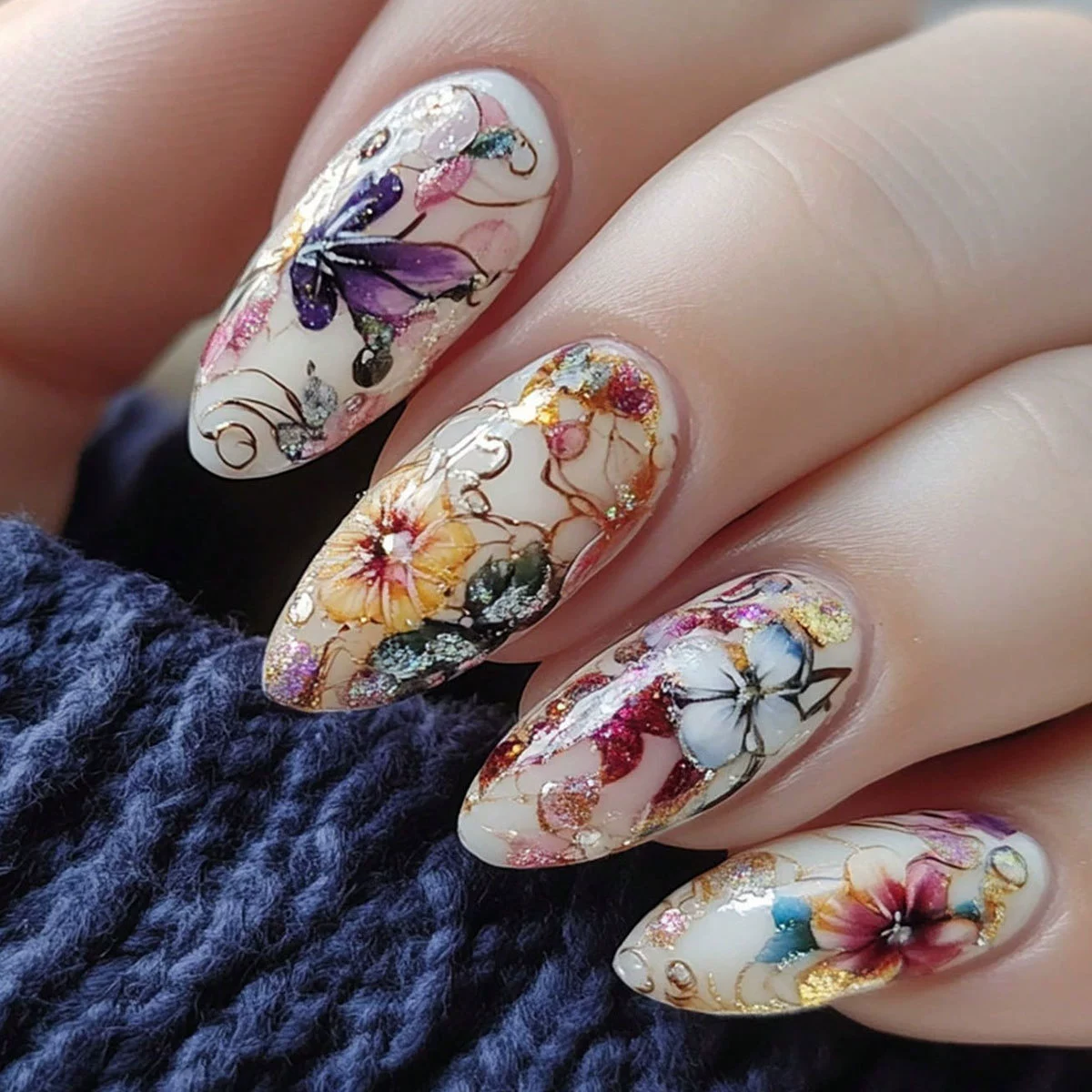 24Pcs Simple Almond Nails Tips - Photography Tips บทวิจารณ์และราคา