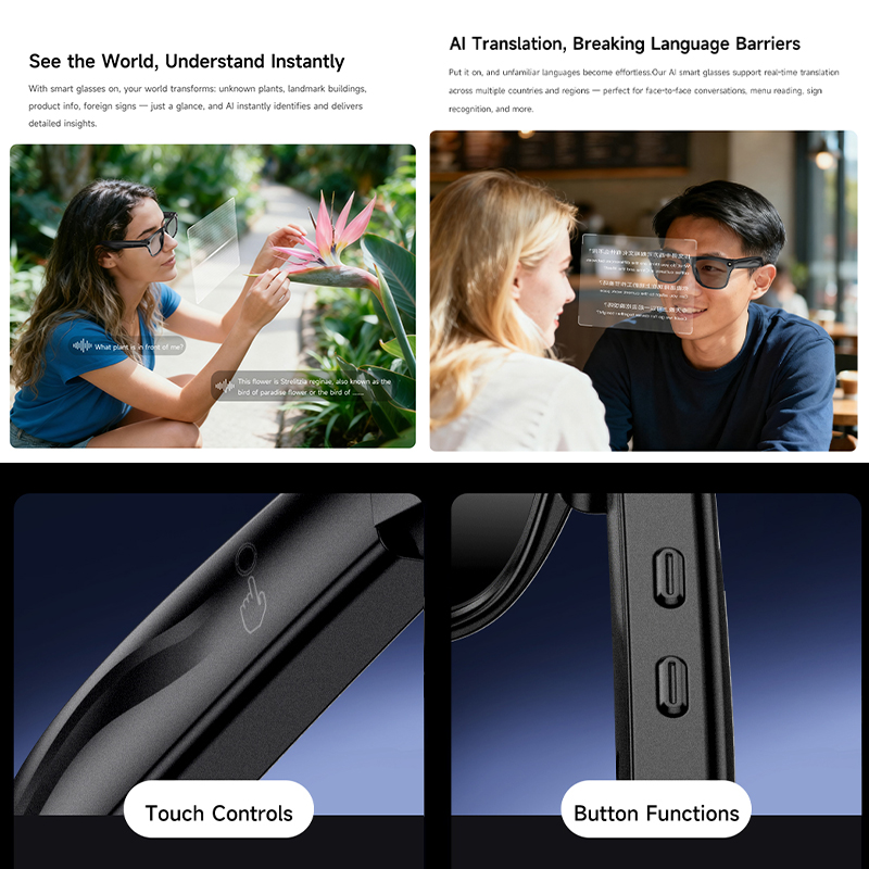 New AI Smart Glasses Anti-Shak - Photography Translate บทวิจารณ์และราคา