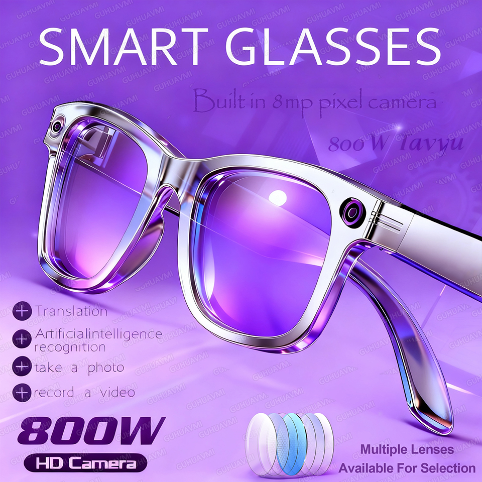 New 8MP Camera Smart Glasses P - Photography Translate บทวิจารณ์และราคา