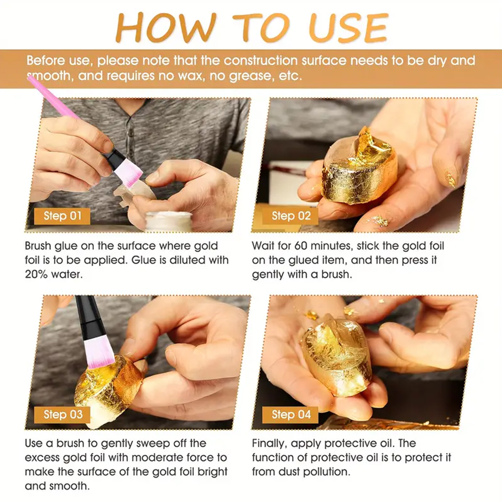 100ML/200ML Golden Foil Adhesi - Photography Technique บทวิจารณ์และราคา