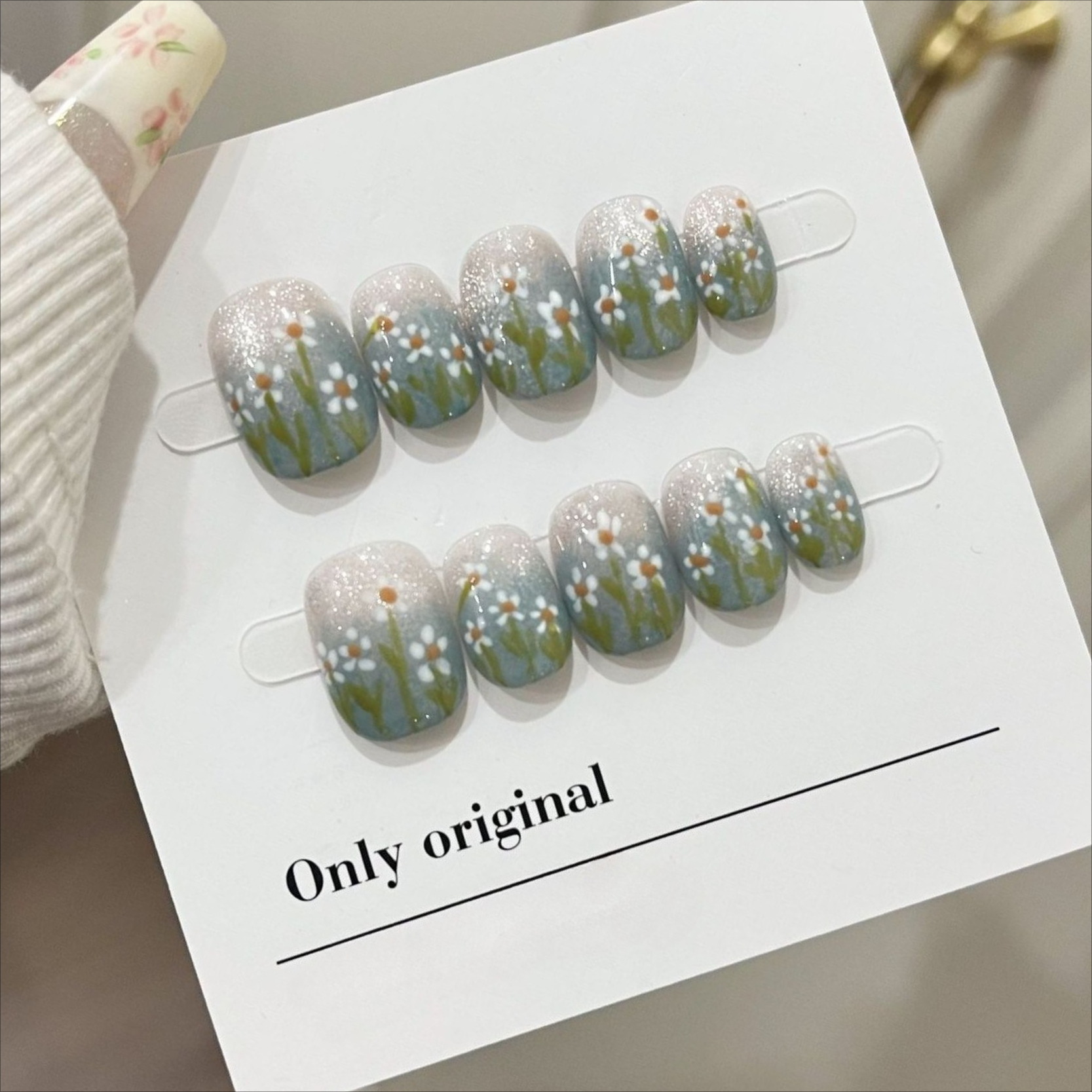 10Pcs Short Handmade Press On  - Photography Tips บทวิจารณ์และราคา