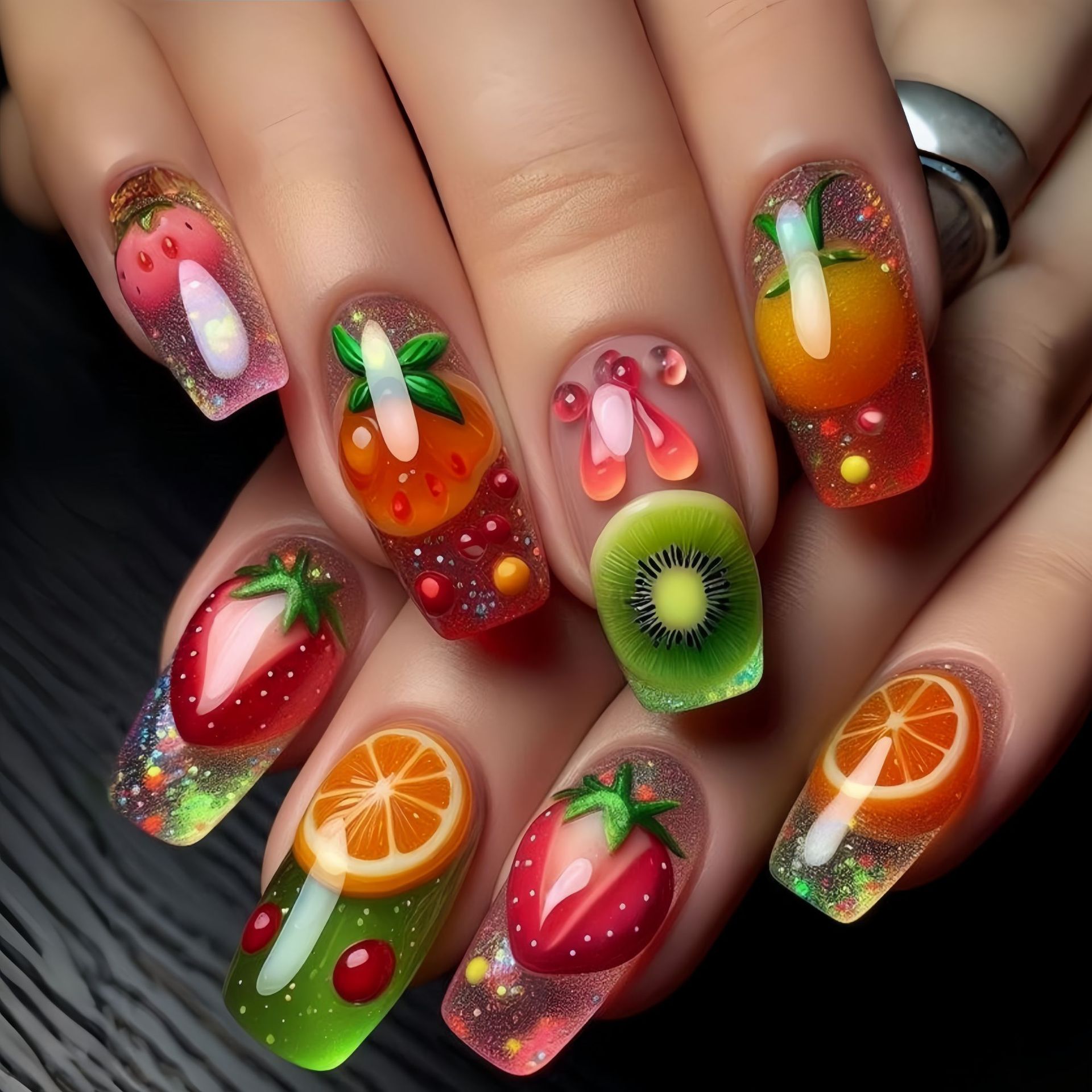 Medium long fake nails for wom - Photography Tips บทวิจารณ์และราคา