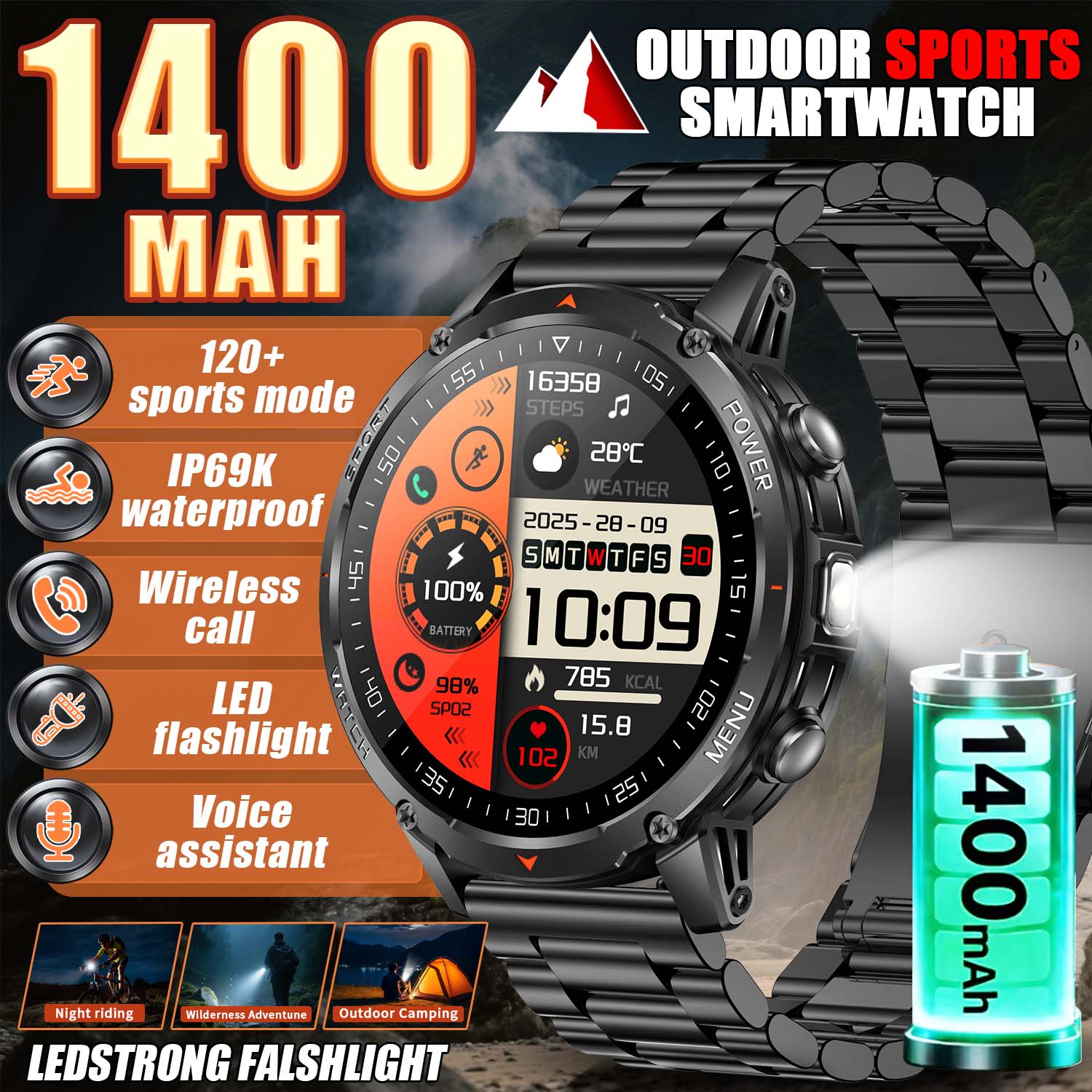 2026 New Military Smart Watch  - Photography Quiz บทวิจารณ์และราคา