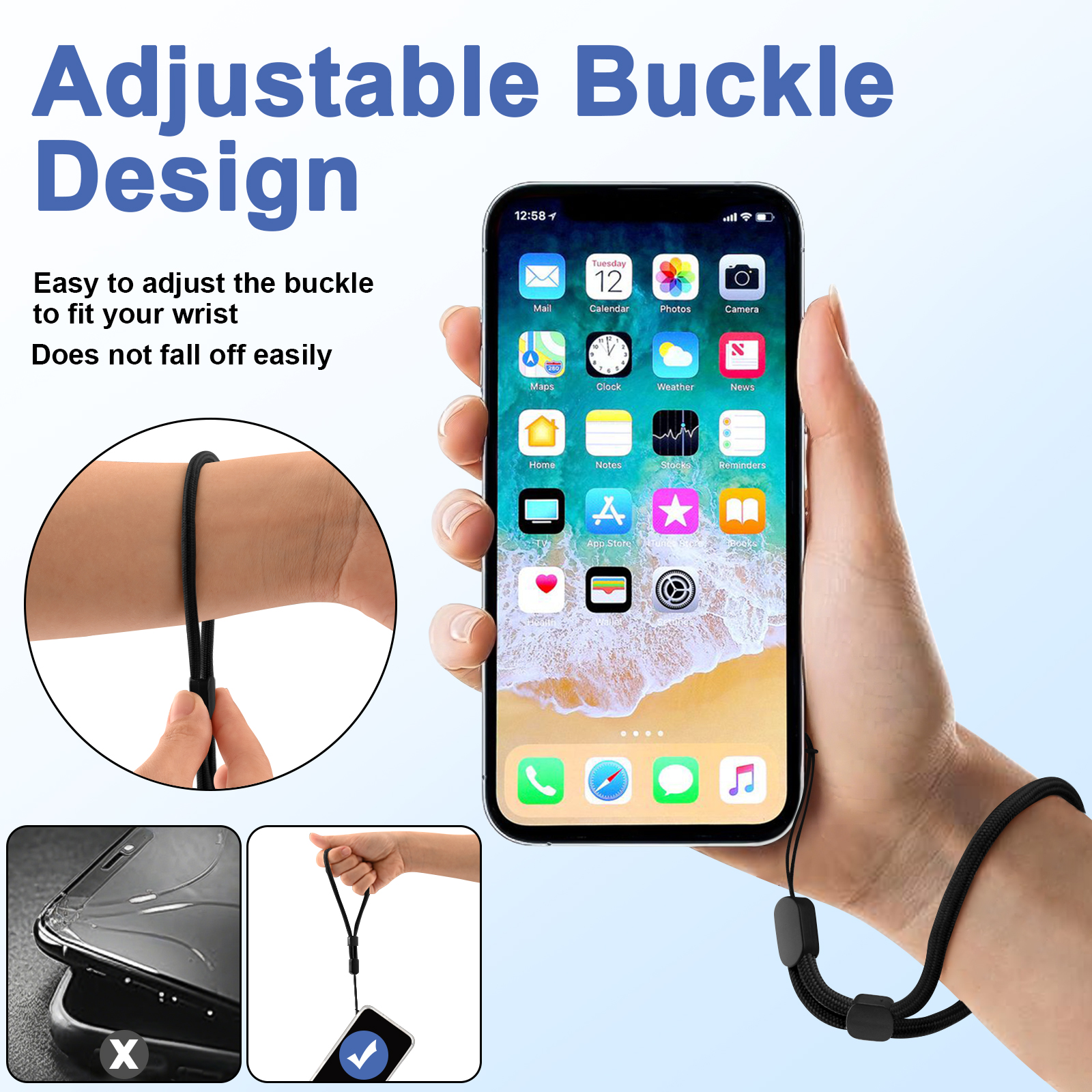 6Pcs/lot Hand Wrist Strap Lany - Camera Wrist Strap บทวิจารณ์และราคา