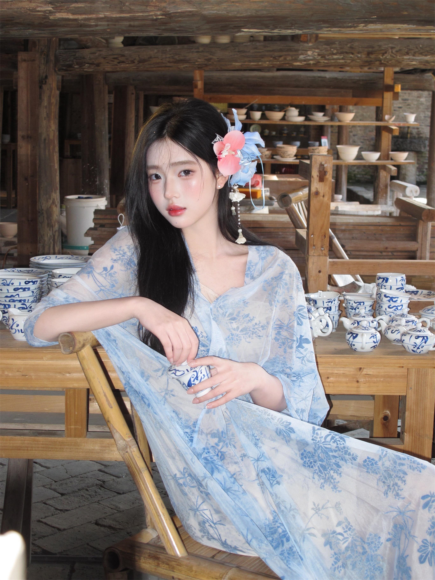 New Blue Dress Chinese Style P - Photography Zen บทวิจารณ์และราคา