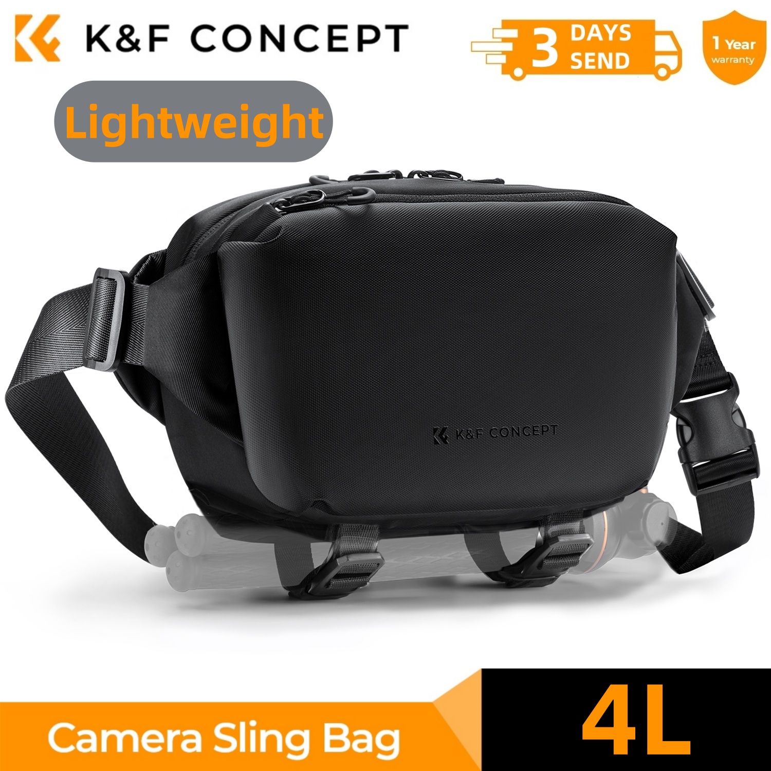 K&F CONCEPT 4L Camera Sling Ba - Photography Journalism บทวิจารณ์และราคา
