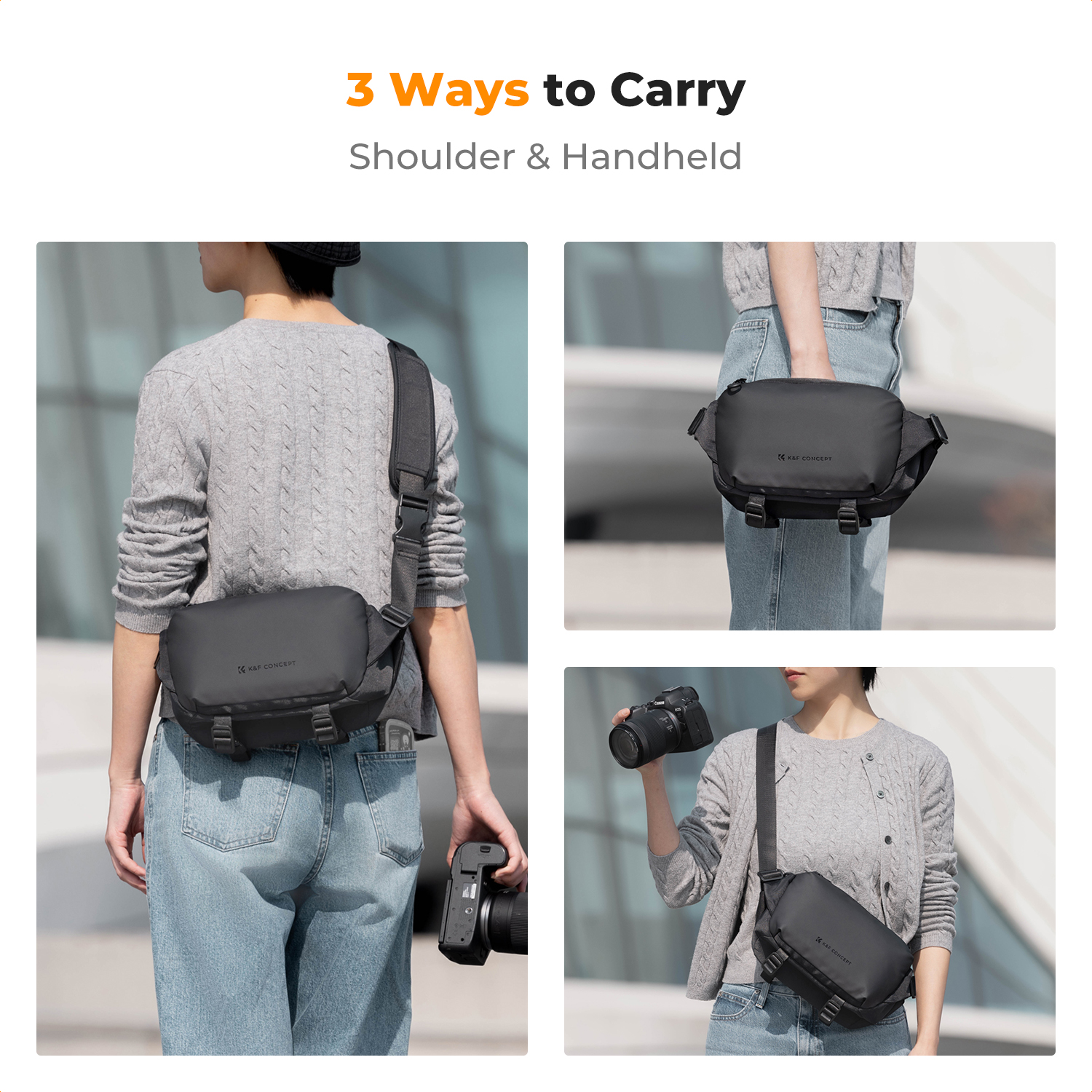 K&F CONCEPT 4L Camera Sling Ba - Photography Journalism บทวิจารณ์และราคา