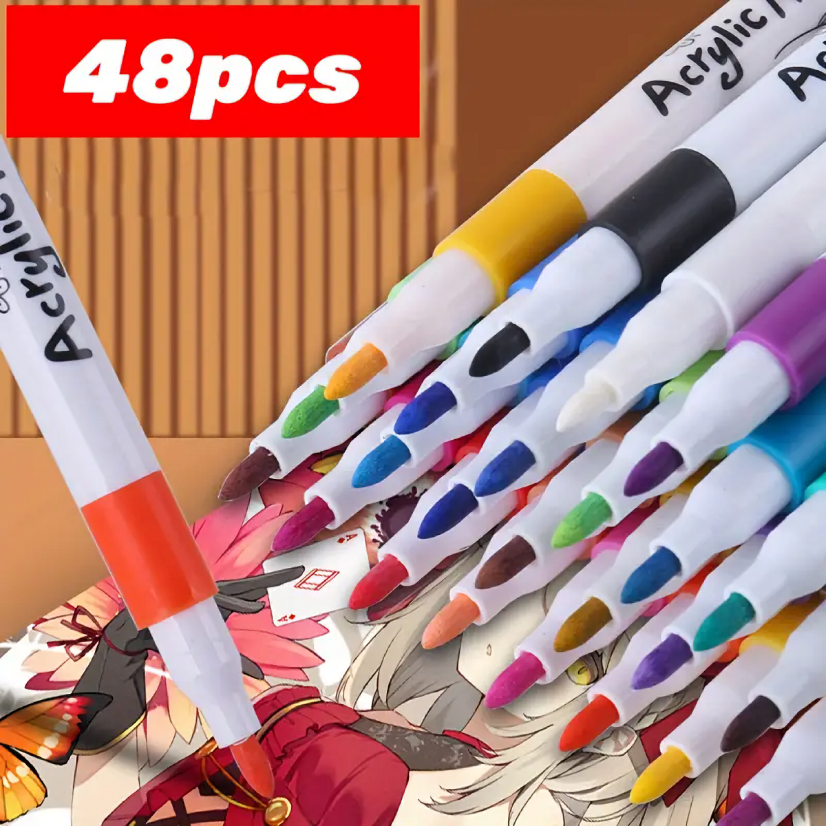 48-Color Acrylic Marker Set–Fi - Photography Fine Art บทวิจารณ์และราคา