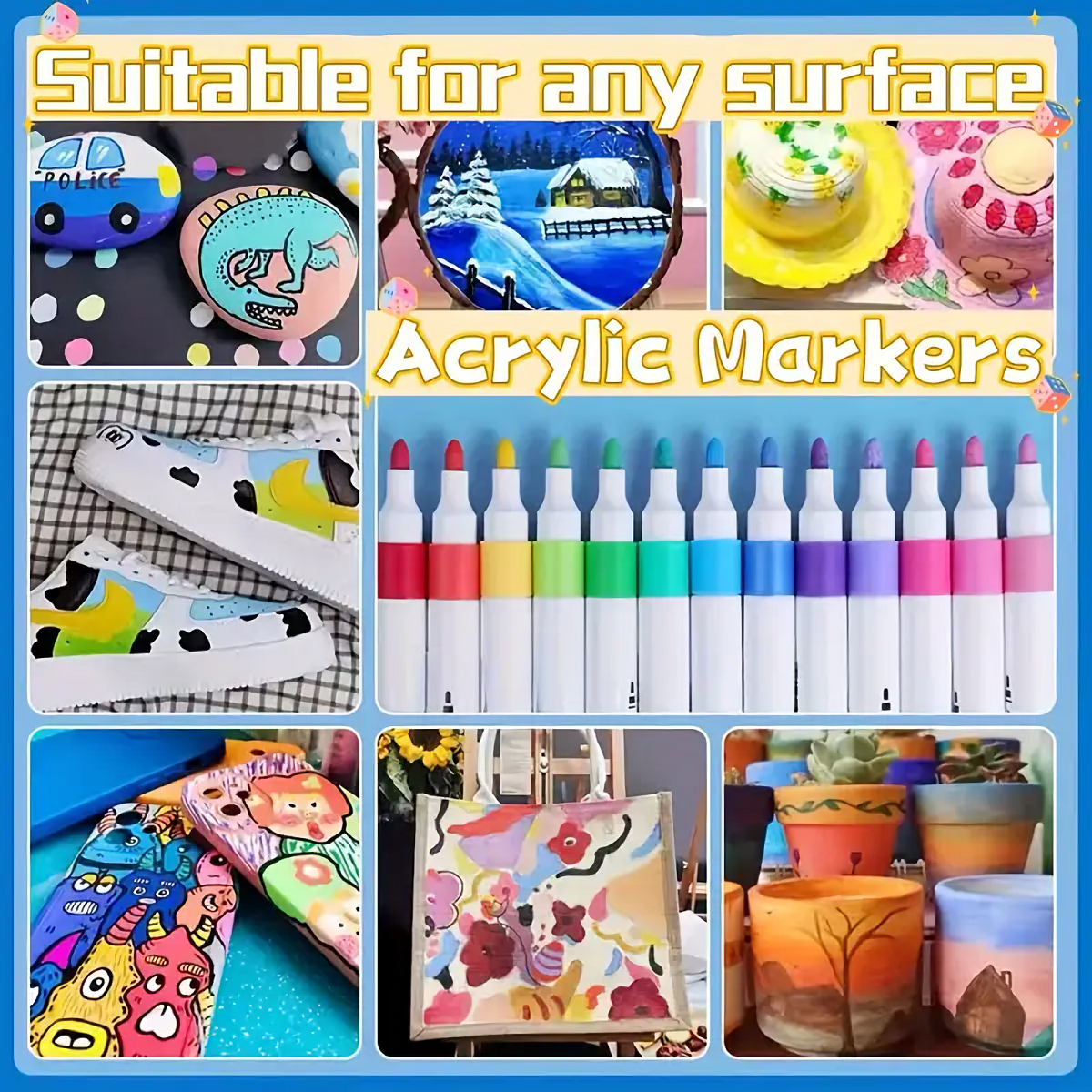 48-Color Acrylic Marker Set–Fi - Photography Fine Art บทวิจารณ์และราคา