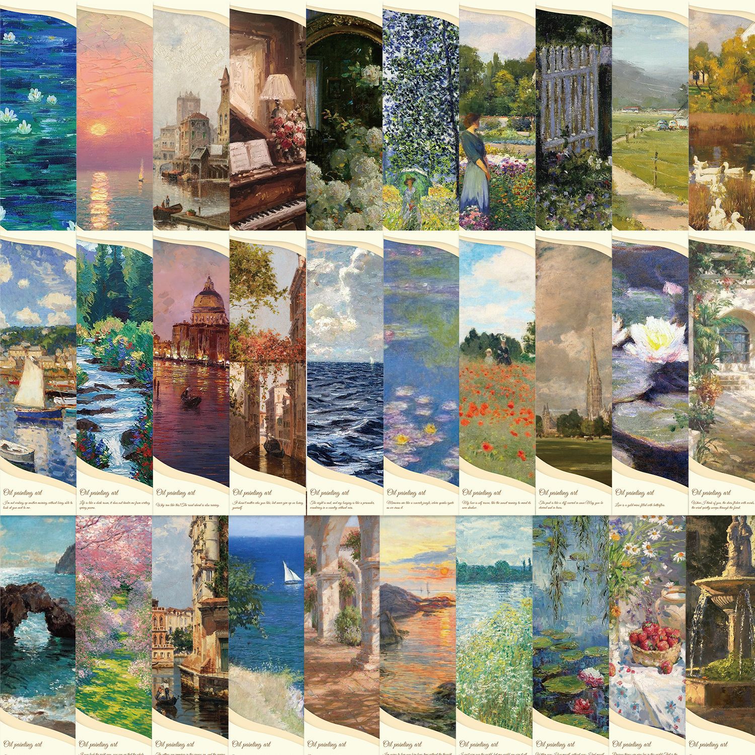 30Pcs/Set Vintage Impressionis - Photography Fine Art บทวิจารณ์และราคา