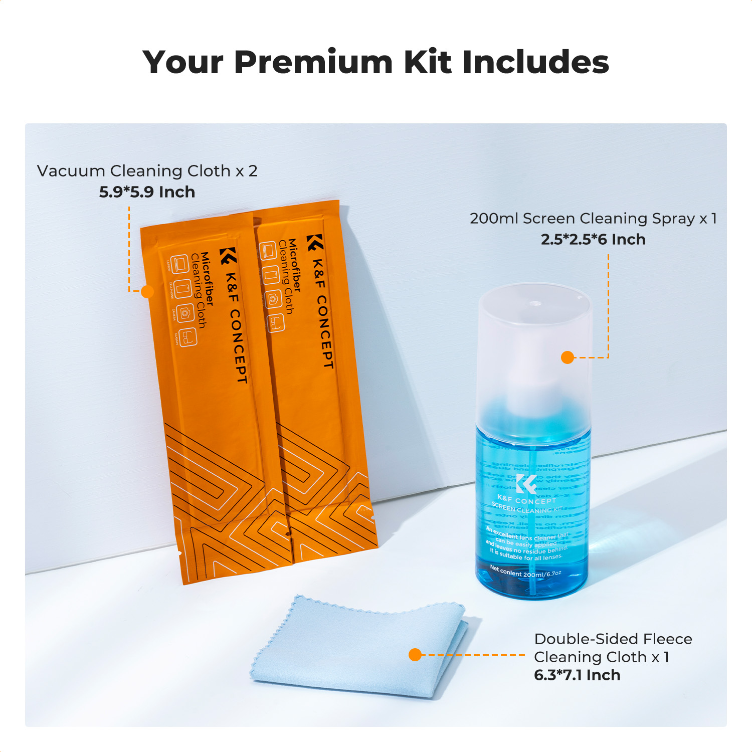 K&F CONCEPT 200ML Screen Clean - Lens Cleaning Kit บทวิจารณ์และราคา