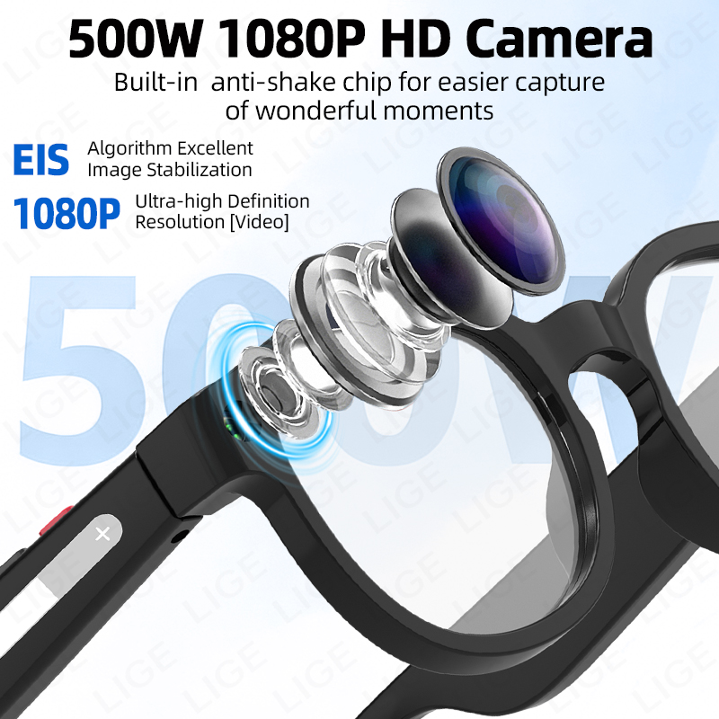 LIGE Smart Sunglasses Men with - Photography Translate บทวิจารณ์และราคา