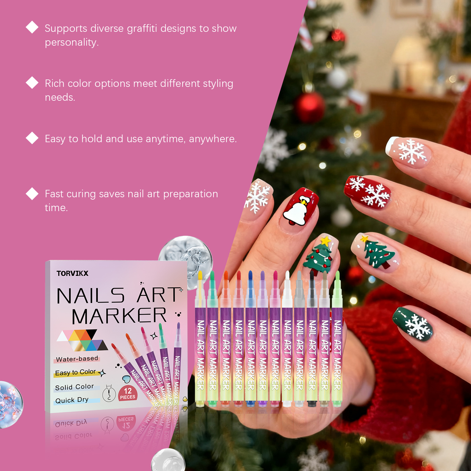 Colorful Graffiti Pen Nail Art - Photography Fine Art บทวิจารณ์และราคา