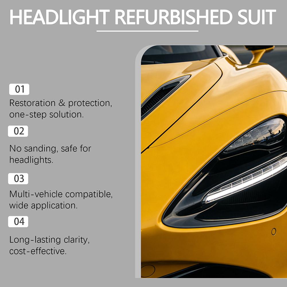 Car Headlights Restoration Kit - Lens Cleaning Kit บทวิจารณ์และราคา