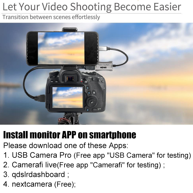 HDMI Adapter 4K Video Capture  - Photography Zoom บทวิจารณ์และราคา