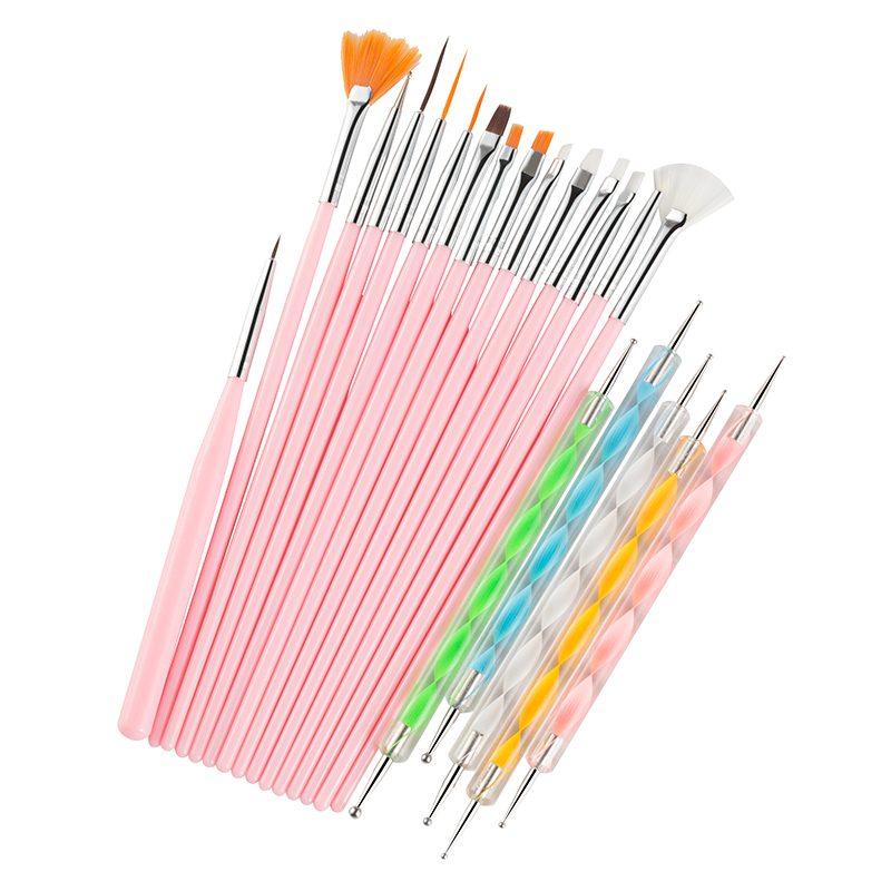 23PCS Nail Art Brushes Kit Lin - Photography Fine Art บทวิจารณ์และราคา