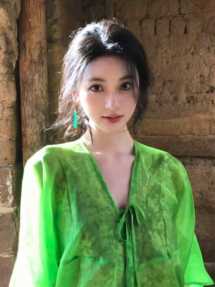 New Chinese Style Loose V-Neck - Photography Zen บทวิจารณ์และราคา