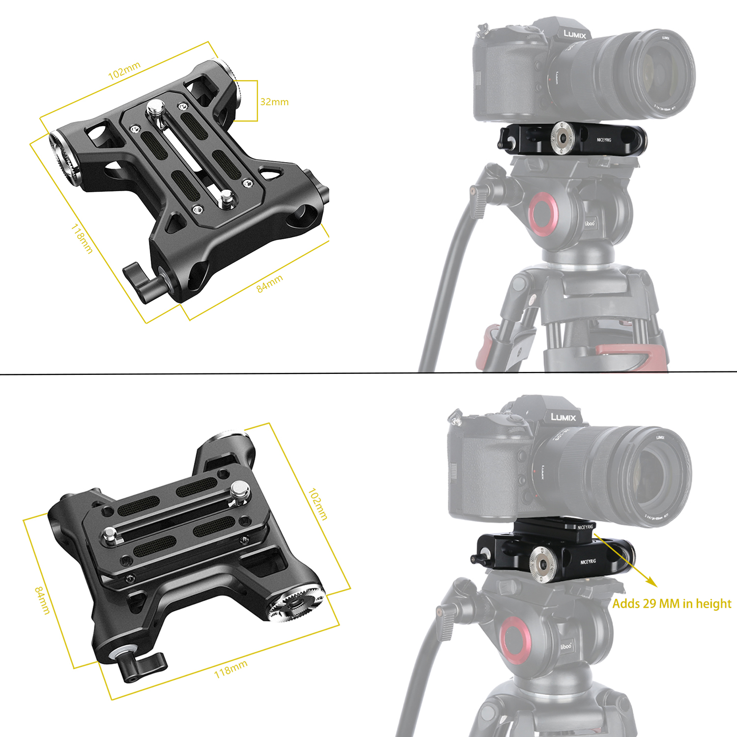 NICEYRIG Camera Baseplate with - Camera Cage Baseplate บทวิจารณ์และราคา