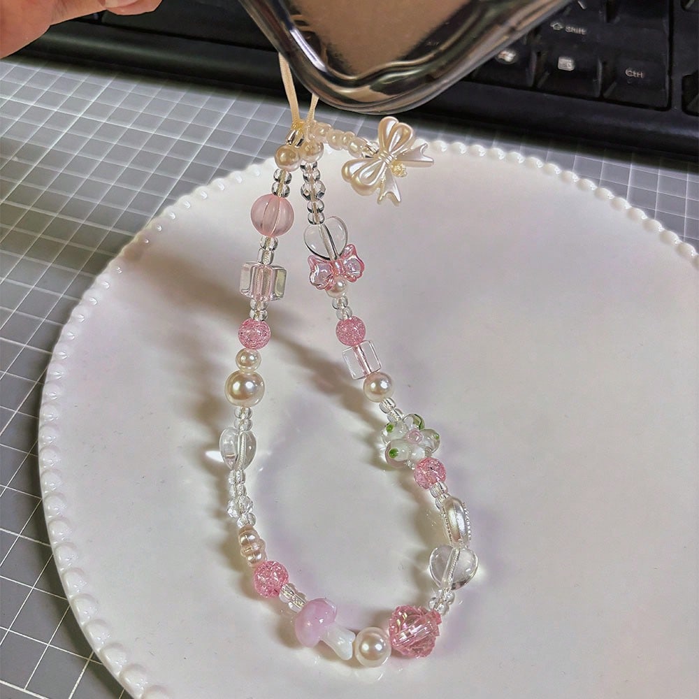 Fashion Acrylic Flower Bow Cry - Camera Wrist Strap บทวิจารณ์และราคา